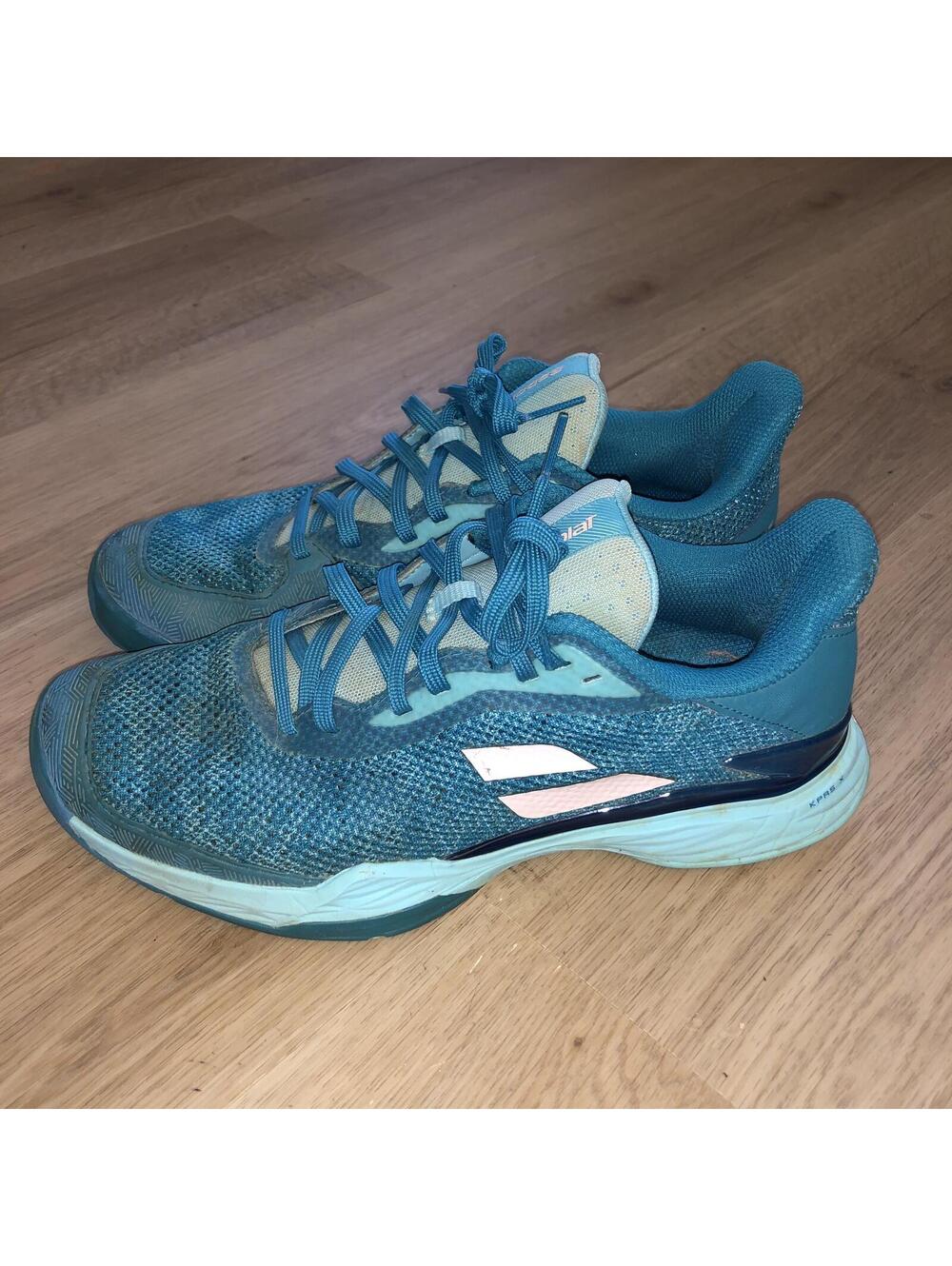 BABOLAT JET TERE ALL COURT WOMENS TENNIS SHOES BLUE TEAL GREEN SIZE 8.5